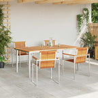 Garten Essgruppe 5 pcs Braun Massivholz Akazie