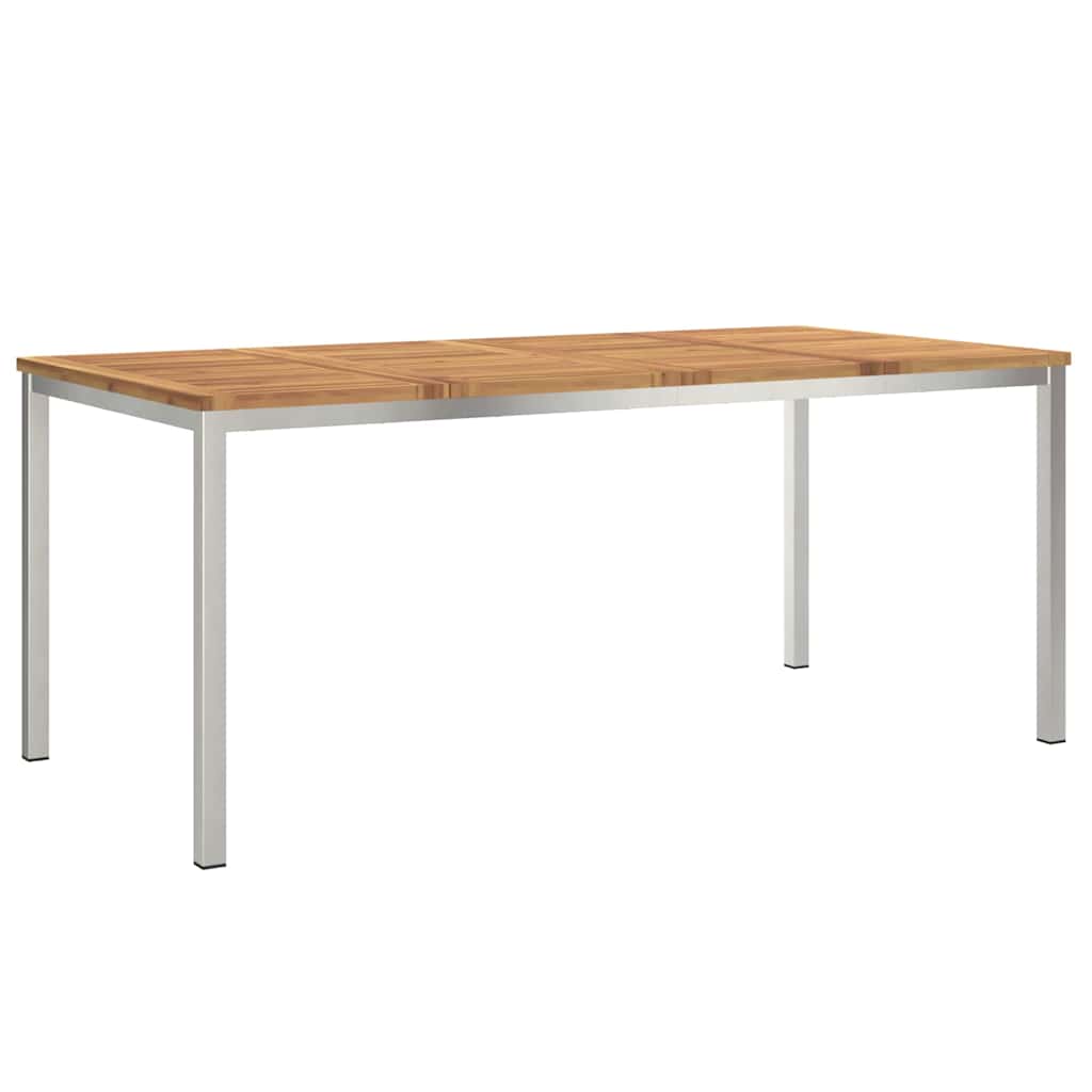 Garten Essgruppe 7 pcs Braun Massivholz Akazie