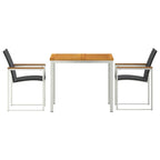 Garten Essgruppe 3 pcs Braun Massivholz Akazie