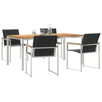 Garten Essgruppe 5 pcs Braun Massivholz Akazie