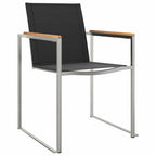Garten Essgruppe 7 pcs Braun Massivholz Teak