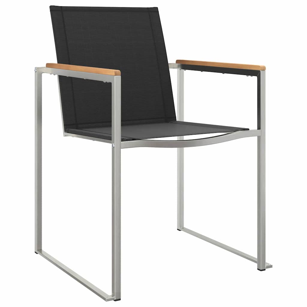 Garten Essgruppe 7 pcs Braun Massivholz Teak