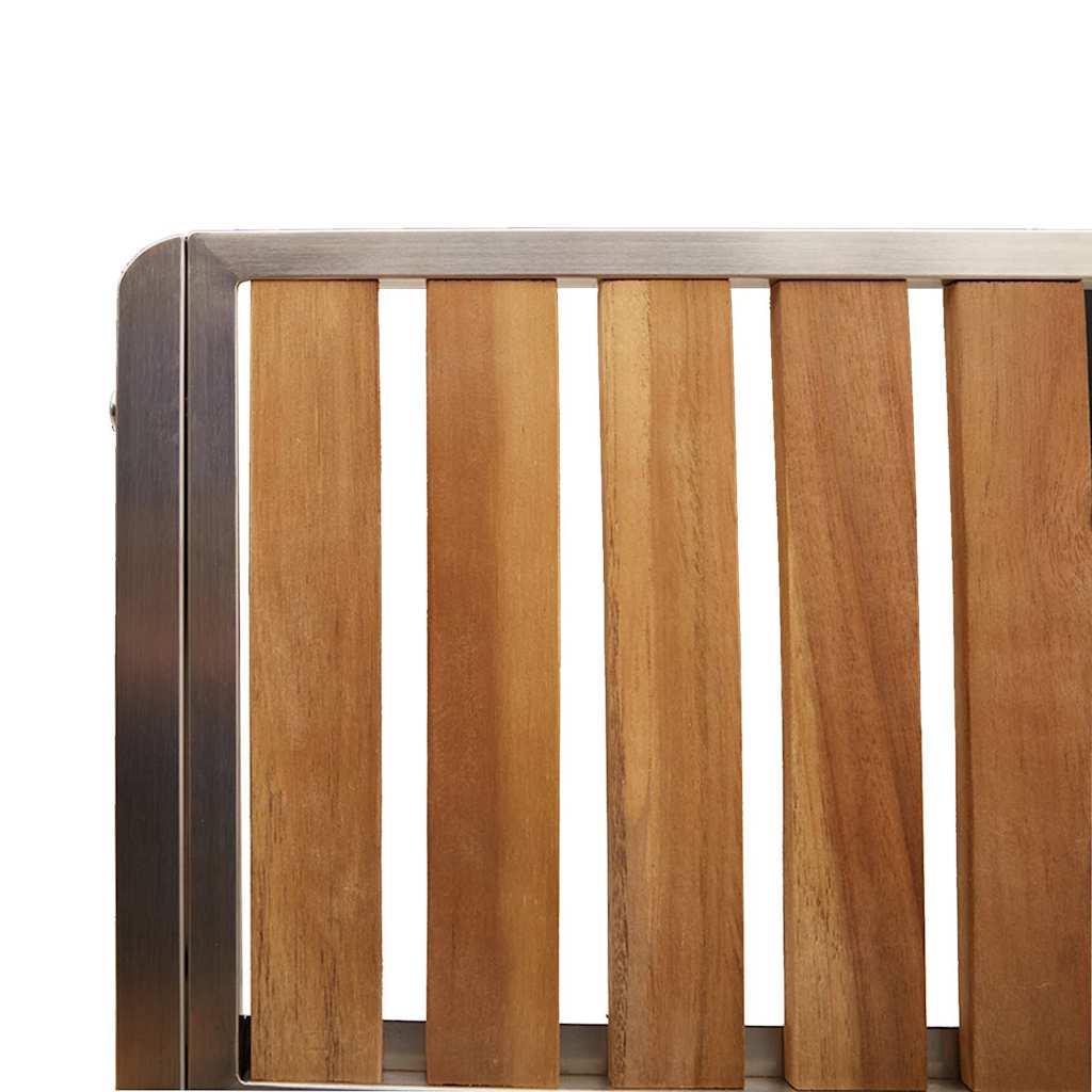 Garten Essgruppe 3 pcs Braun Massivholz Akazie