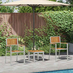 Garten Essgruppe 3 pcs Braun Massivholz Akazie