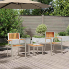 Garten Essgruppe 3 pcs Braun Massivholz Akazie