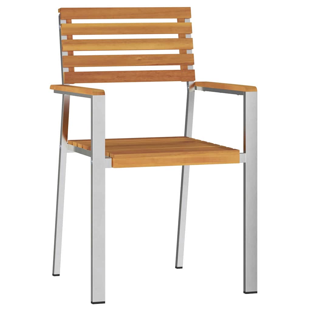 Gartenstuhl 8 pcs Öl-Natur 56 x 54,5 x 87 cm Massivholz Akazie