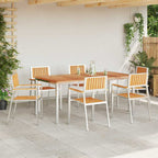 Gartenstuhl 6 pcs Braun 56 x 54,5 x 87 cm Massivholz Teak