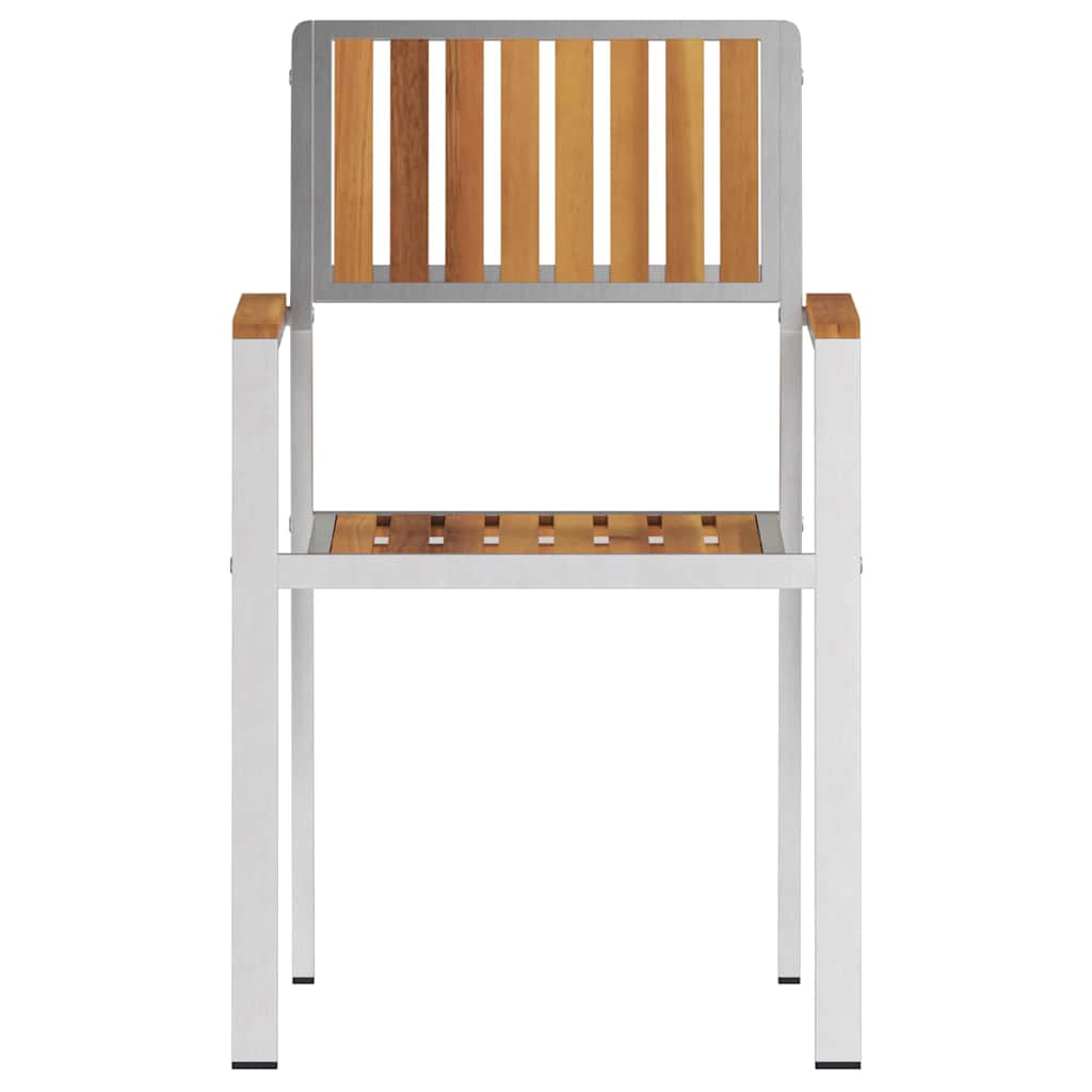 Gartenstuhl 6 pcs Braun 56 x 54,5 x 87 cm Massivholz Teak