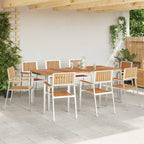 Gartenstuhl 8 pcs Braun 56 x 54,5 x 87 cm Massivholz Teak