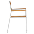 Gartenstuhl 8 pcs Braun 56 x 54,5 x 87 cm Massivholz Teak
