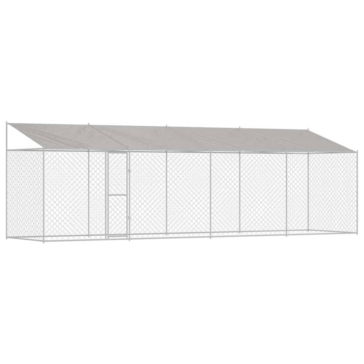 Hundekäfig Silber 800 x 200 x 256 cm Verzinkter Stahl