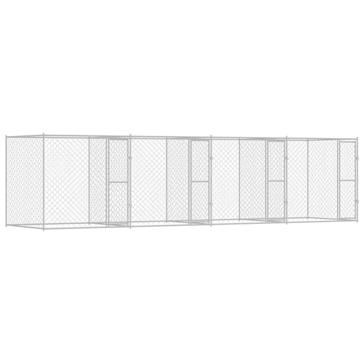 Hundekäfig Silber 800 x 200 x 200 cm Verzinkter Stahl