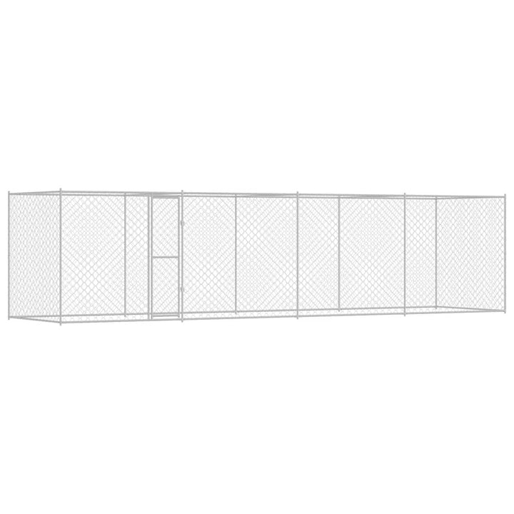 Hundekäfig Silber 800 x 200 x 256 cm Verzinkter Stahl