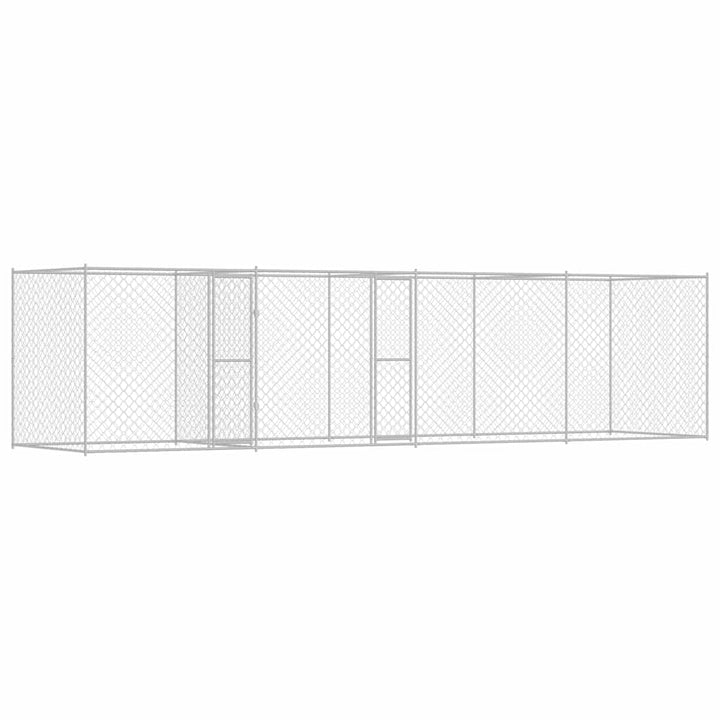 Hundekäfig Silber 600 x 200 x 200 cm Verzinkter Stahl
