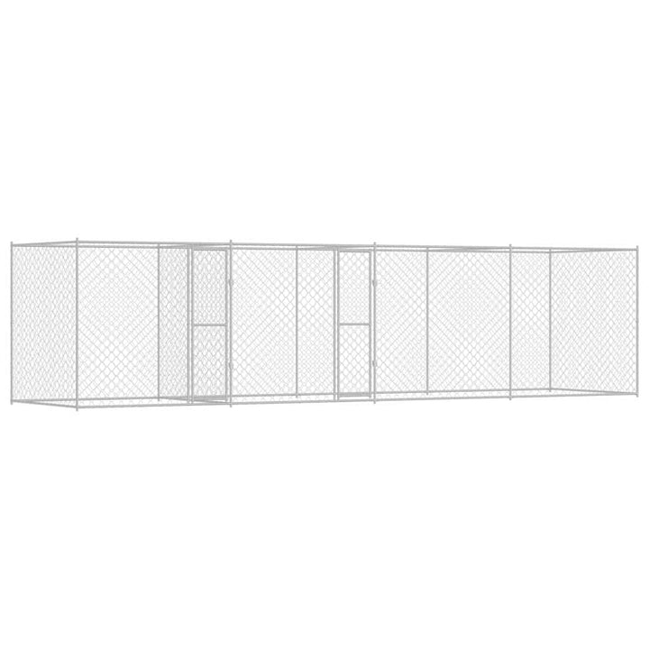 Hundekäfig Silber 800 x 200 x 200 cm Verzinkter Stahl