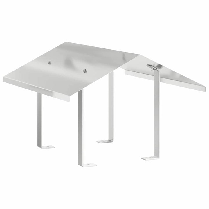 Kaminhaube Silber 50 x 60 x 37 cm Edelstahl