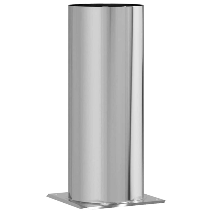 Kamin Kopf Erweiterung Silber 31 x 31 x 50 cm Edelstahl