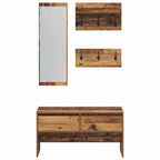 Flurmöbel-Set mit Schubladen 4 pcs Altholz Holzwerkstoff