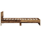 Bettrahmen mit Kopfteil Altholz 75 x 190 cm Holzwerkstoff