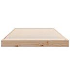 Bodenbettrahmen Natur 90 x 220 cm Massives Kiefernholz