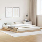 Bodenbettrahmen Natur 160 x 220 cm Massives Kiefernholz