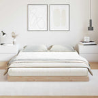 Bodenbettrahmen Natur 160 x 220 cm Massives Kiefernholz