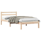 Bettrahmen Braun 215,5 x 105,5 x 69,5 cm Massivholz Kiefer