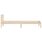 Bettrahmen Braun 215,5 x 105,5 x 69,5 cm Massivholz Kiefer