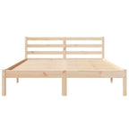 Bettrahmen Braun 215,5 x 165,5 x 69,5 cm Massivholz Kiefer