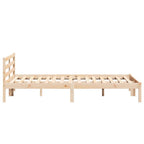 Bettrahmen Braun 215,5 x 165,5 x 69,5 cm Massivholz Kiefer