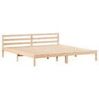 Bettrahmen Braun 215,5 x 185,5 x 69,5 cm Massivholz Kiefer