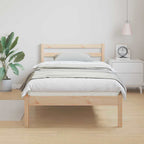 Bettrahmen Braun 225,5 x 85,5 x 69,5 cm Massivholz Kiefer