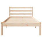 Bettrahmen Braun 225,5 x 85,5 x 69,5 cm Massivholz Kiefer