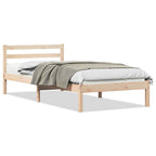 Bettrahmen Braun 225,5 x 85,5 x 69,5 cm Massivholz Kiefer