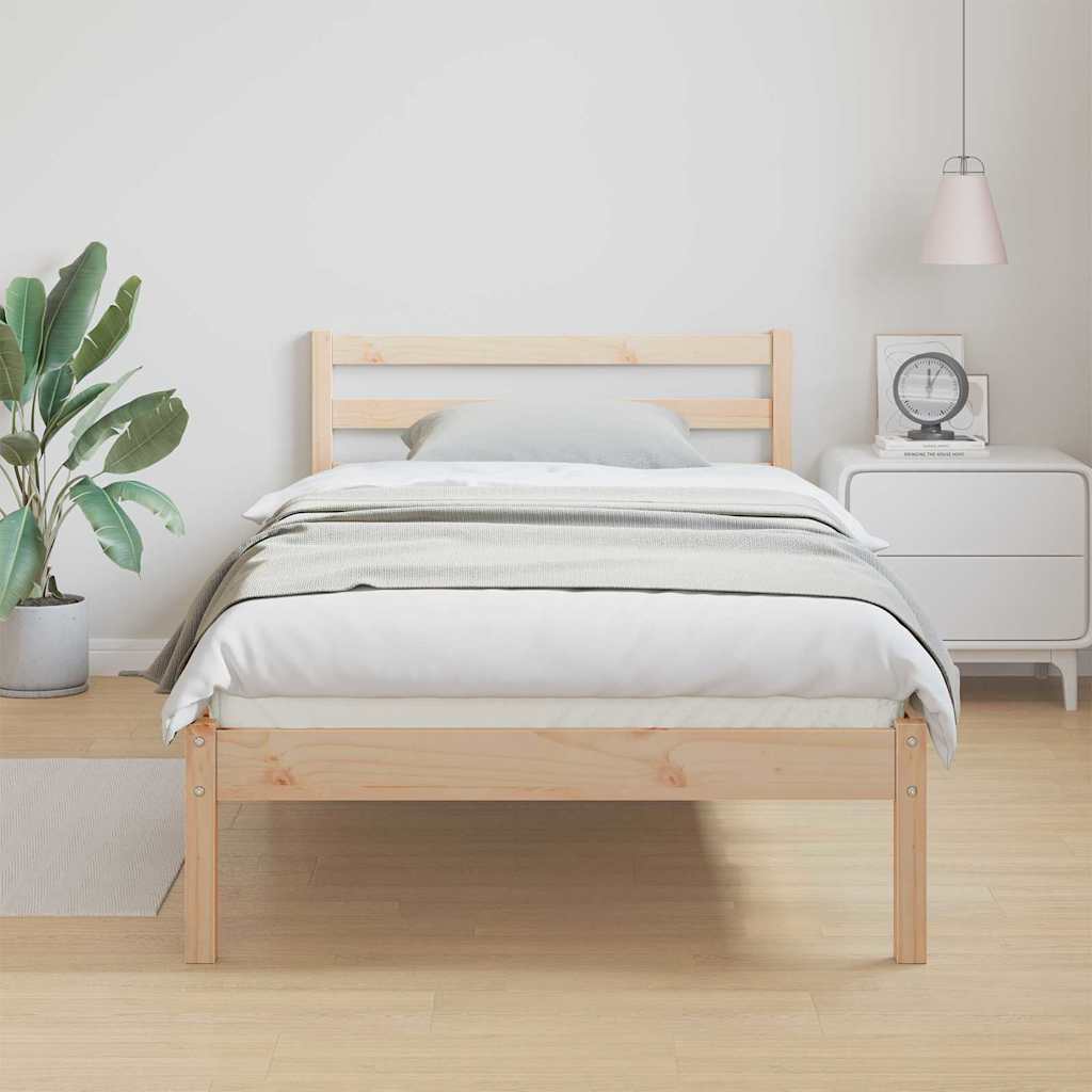 Bettrahmen Braun 225,5 x 95,5 x 69,5 cm Massivholz Kiefer