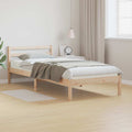Bettrahmen Braun 225,5 x 105,5 x 69,5 cm Massivholz Kiefer