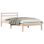 Bettrahmen Braun 225,5 x 105,5 x 69,5 cm Massivholz Kiefer