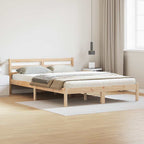 Bettrahmen Braun 225,5 x 145,5 x 69,5 cm Massivholz Kiefer