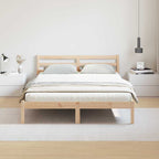 Bettrahmen Braun 225,5 x 145,5 x 69,5 cm Massivholz Kiefer