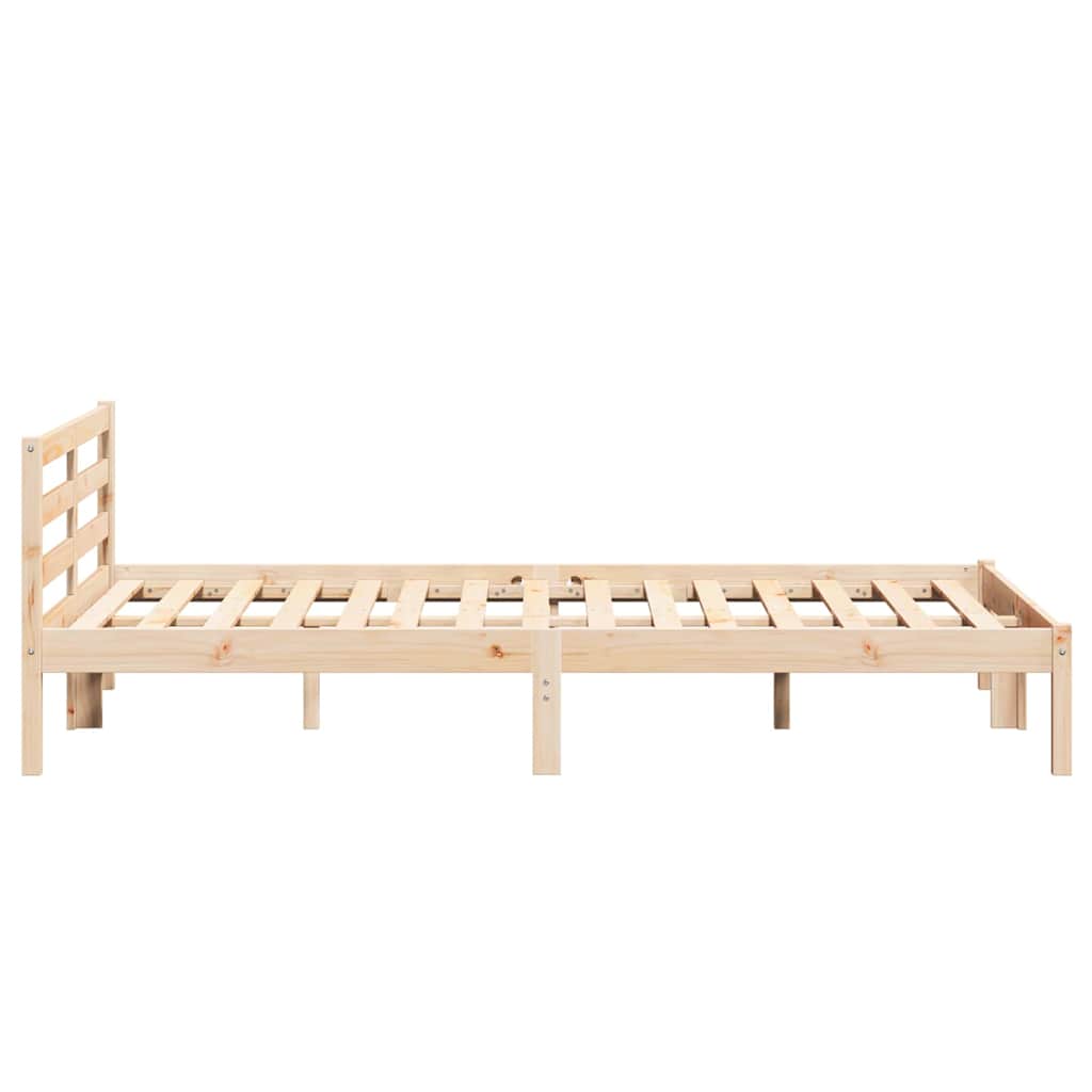 Bettrahmen Braun 225,5 x 165,5 x 69,5 cm Massivholz Kiefer