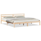 Bettrahmen Braun 225,5 x 185,5 x 69,5 cm Massivholz Kiefer