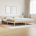 Bettrahmen Braun 225,5 x 205,5 x 69,5 cm Massivholz Kiefer