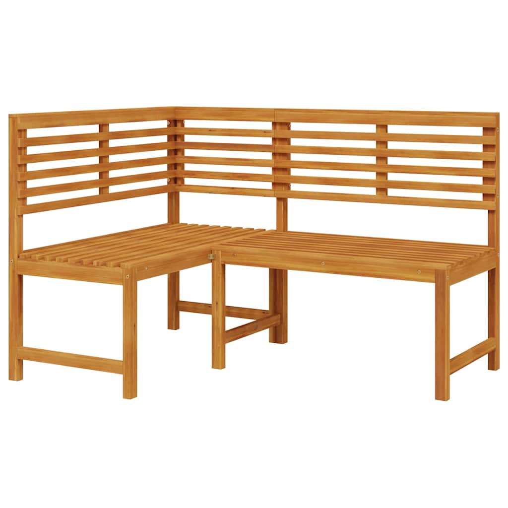 Gartenbänke Set 4 pcs Braun Akazie Massivholz