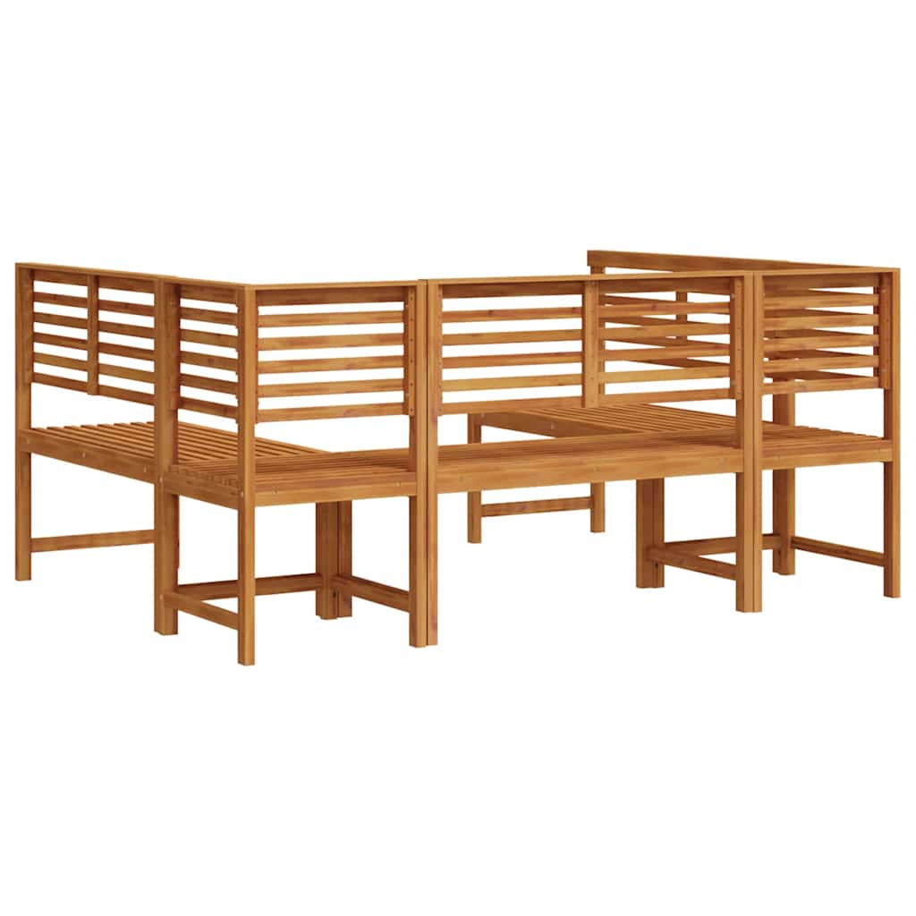 Gartenbänke Set 5 pcs Braun Massivholz Akazie