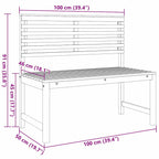 Gartenbänke Set 3 pcs Braun Massivholz Akazie