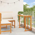 Gartenbänke Set 2 pcs Braun Massivholz Akazie