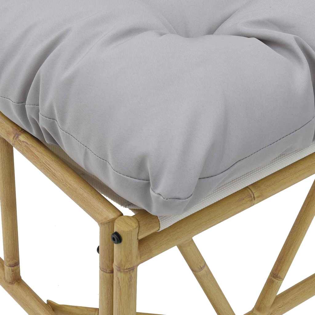 Outdoor-Sitzplätze mit Kissen 2 pcs Hellgrau Stahl