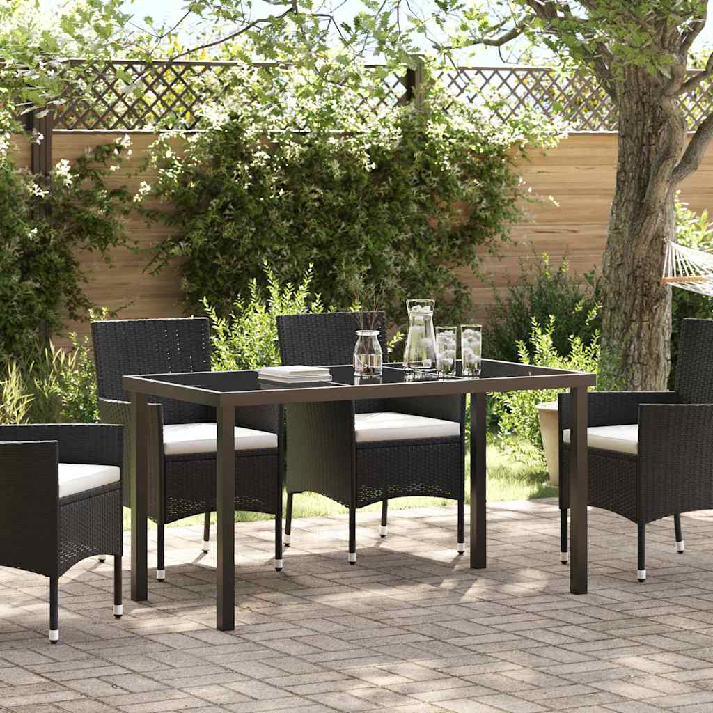 Gartentisch Schwarz 140 x 70 x 73 cm Metall