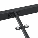 Gartentisch Schwarz 160 x 80 x 73 cm Metall