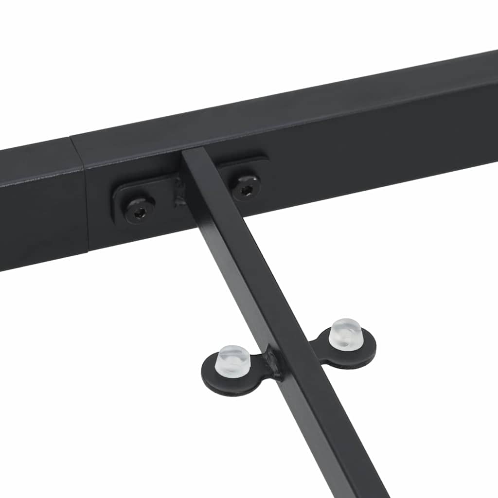 Gartentisch Schwarz 160 x 80 x 73 cm Metall